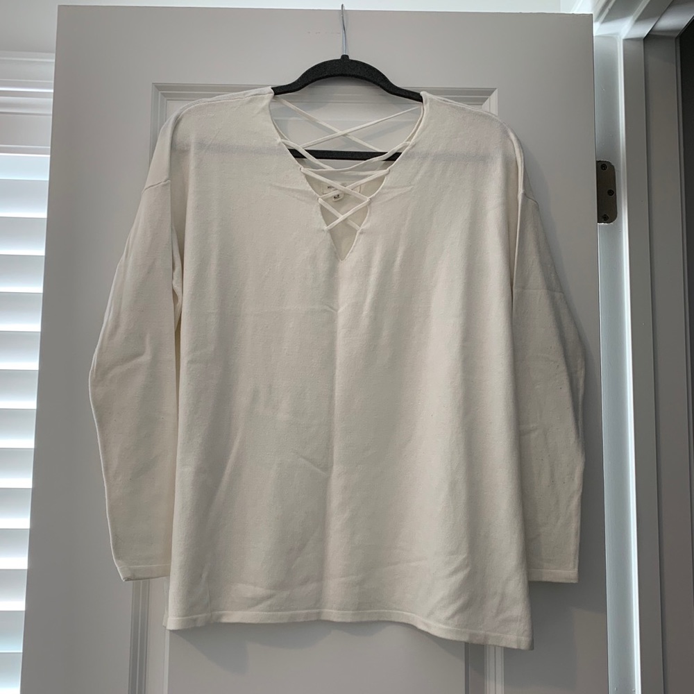 Honey Punch white sweater